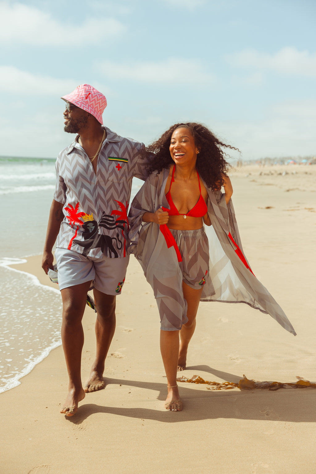 Trauma Unit 5th Anniversary Beach Kimono Set