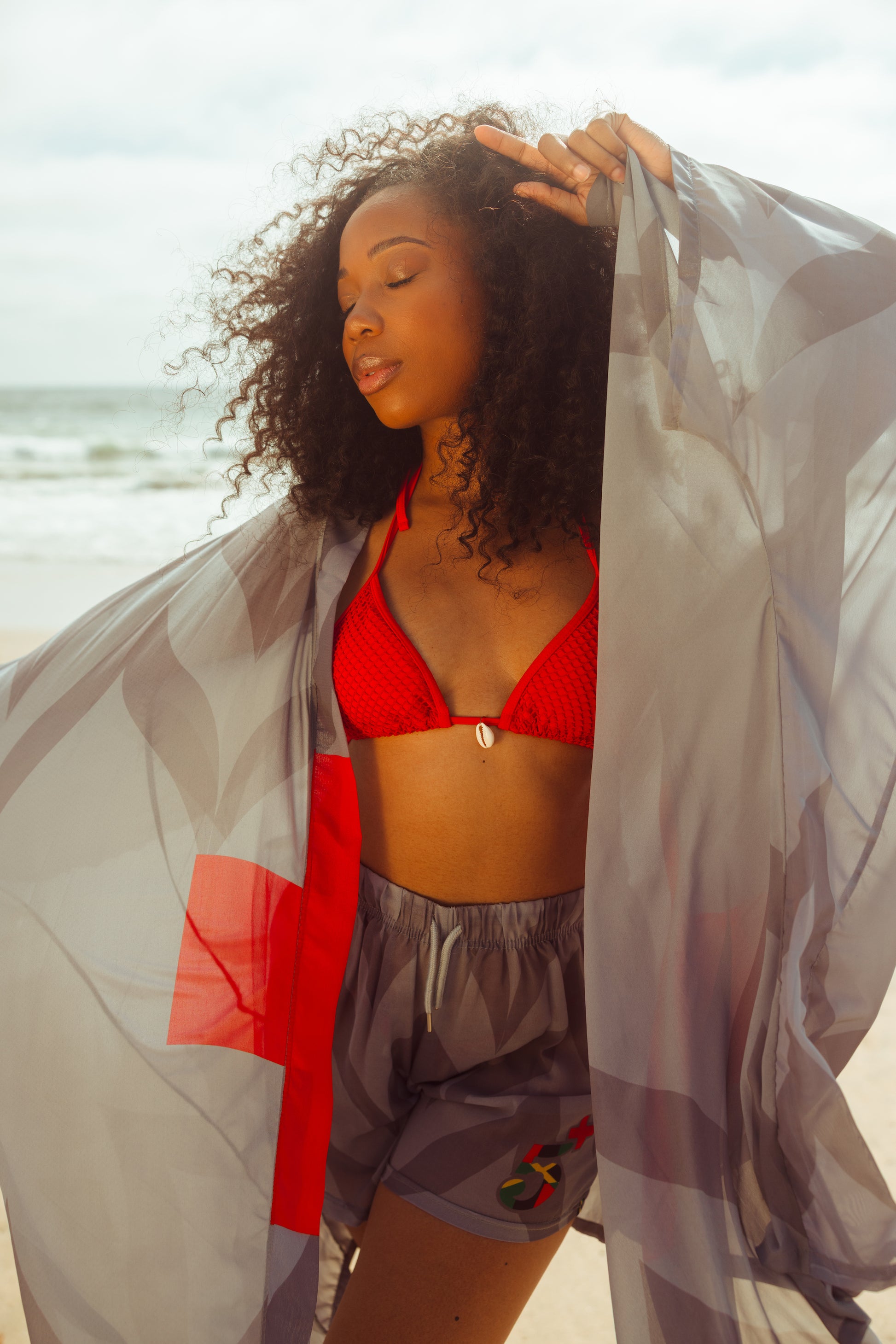 Trauma Unit 5th Anniversary Beach Kimono Set